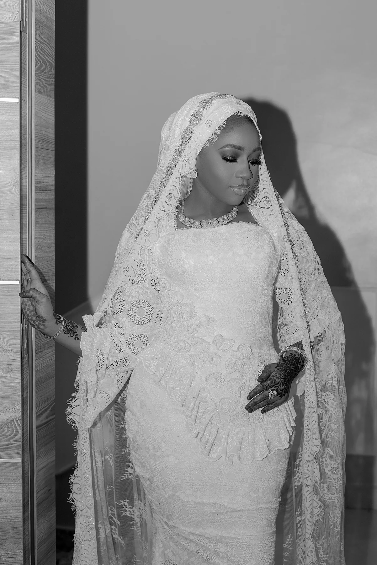 Abuja bride in lace